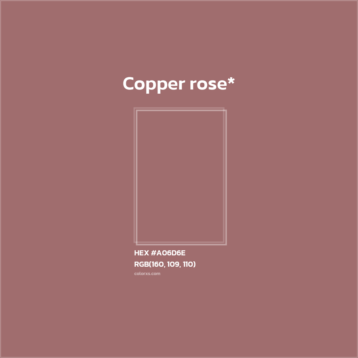 HEX #A06D6E Color Name, Color Code, Palettes, Similar Paints, Images