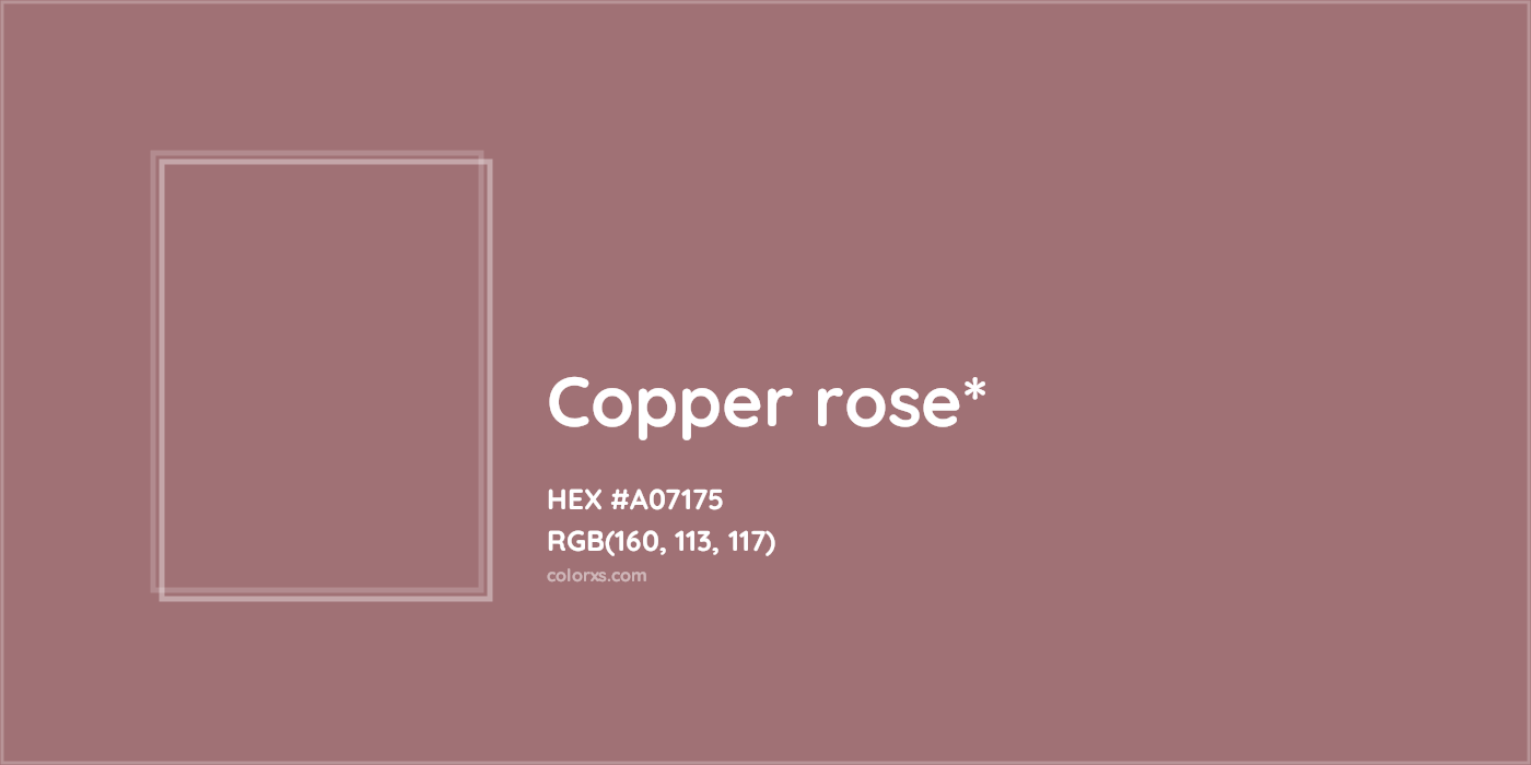 HEX #A07175 Color Name, Color Code, Palettes, Similar Paints, Images