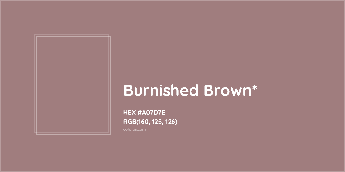 HEX #A07D7E Color Name, Color Code, Palettes, Similar Paints, Images