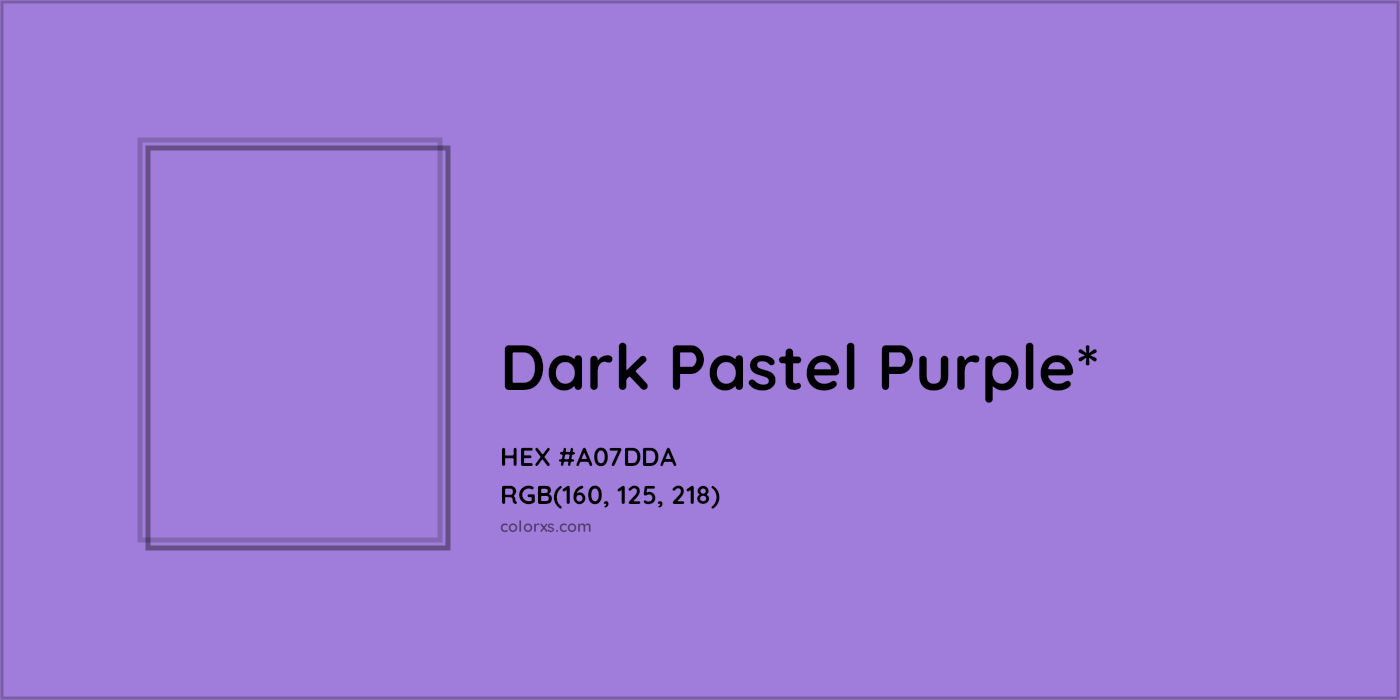 HEX #A07DDA Color Name, Color Code, Palettes, Similar Paints, Images