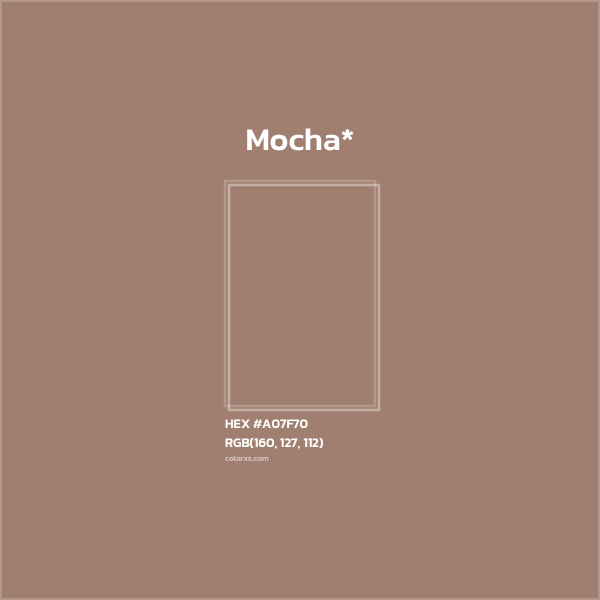 HEX #A07F70 Color Name, Color Code, Palettes, Similar Paints, Images