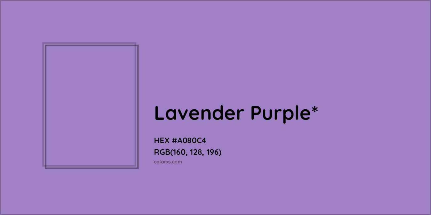 HEX #A080C4 Color Name, Color Code, Palettes, Similar Paints, Images