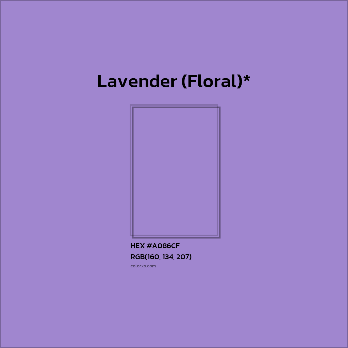 HEX #A086CF Color Name, Color Code, Palettes, Similar Paints, Images