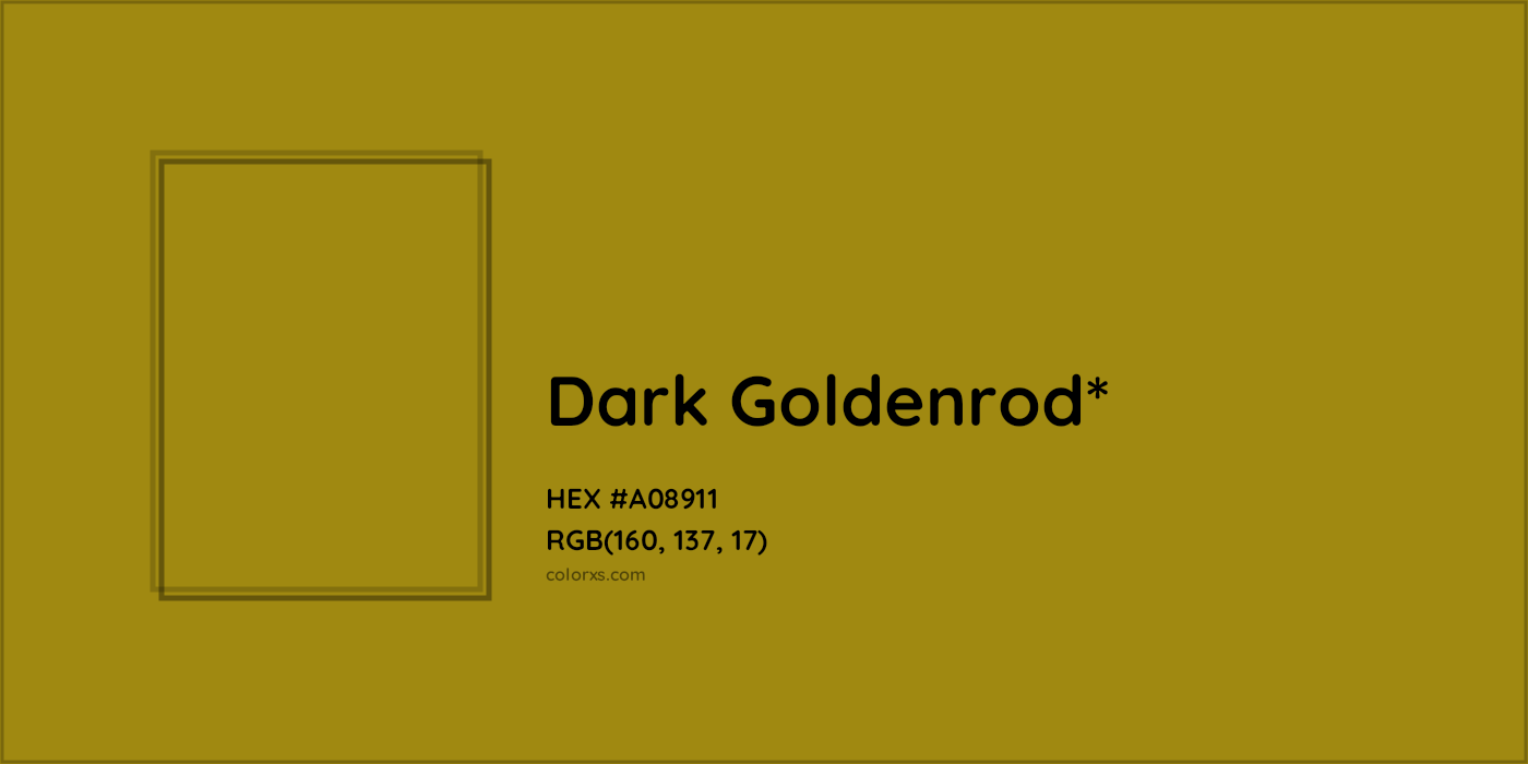 HEX #A08911 Color Name, Color Code, Palettes, Similar Paints, Images