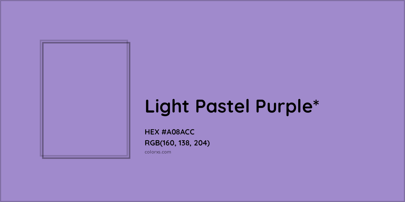HEX #A08ACC Color Name, Color Code, Palettes, Similar Paints, Images