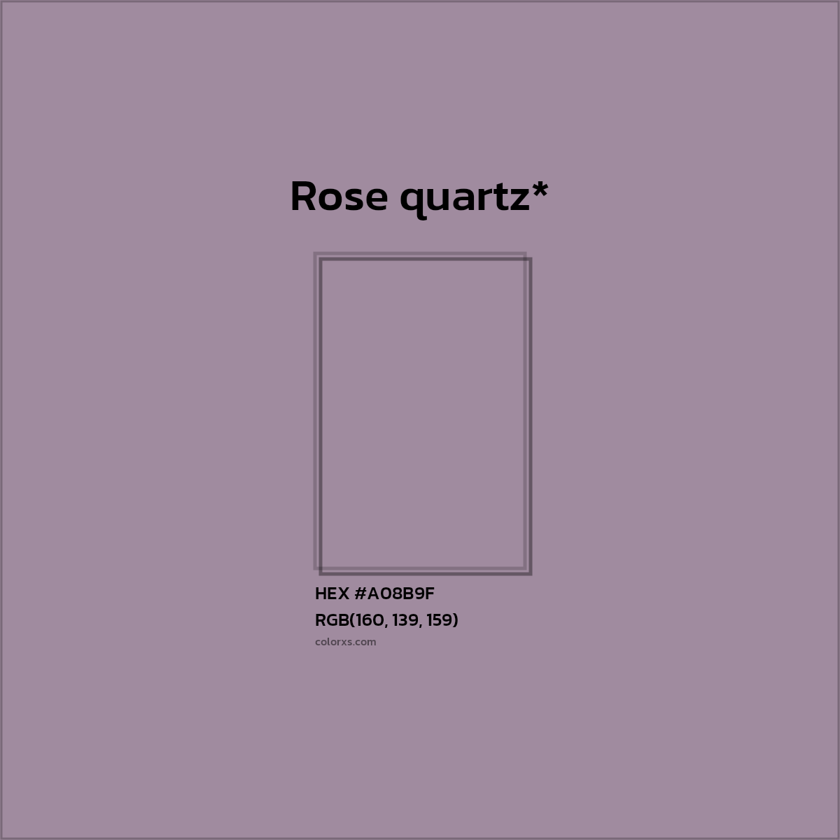 HEX #A08B9F Color Name, Color Code, Palettes, Similar Paints, Images