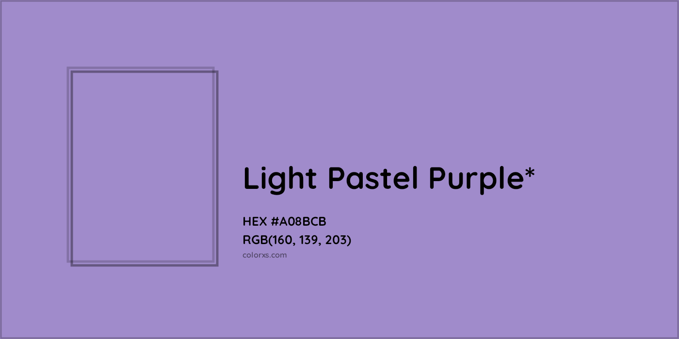 HEX #A08BCB Color Name, Color Code, Palettes, Similar Paints, Images