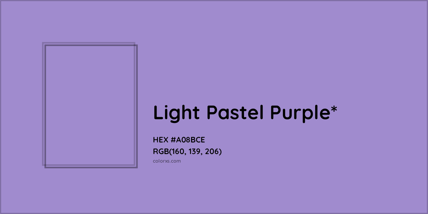 HEX #A08BCE Color Name, Color Code, Palettes, Similar Paints, Images