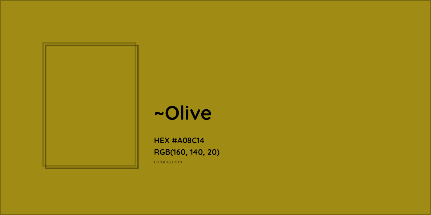 HEX #A08C14 Color Name, Color Code, Palettes, Similar Paints, Images