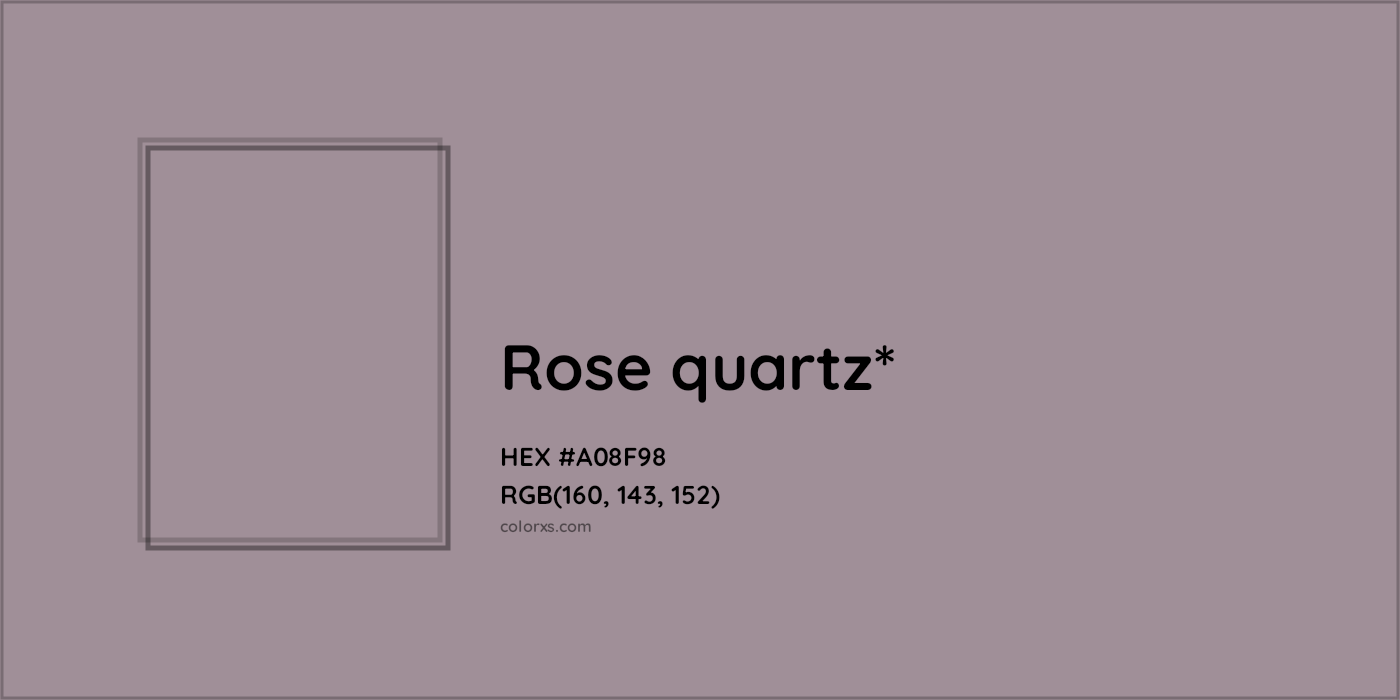 HEX #A08F98 Color Name, Color Code, Palettes, Similar Paints, Images