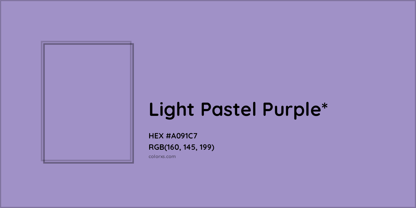 HEX #A091C7 Color Name, Color Code, Palettes, Similar Paints, Images