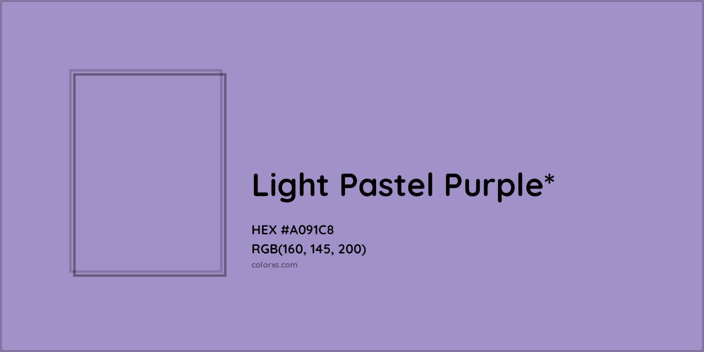 HEX #A091C8 Color Name, Color Code, Palettes, Similar Paints, Images