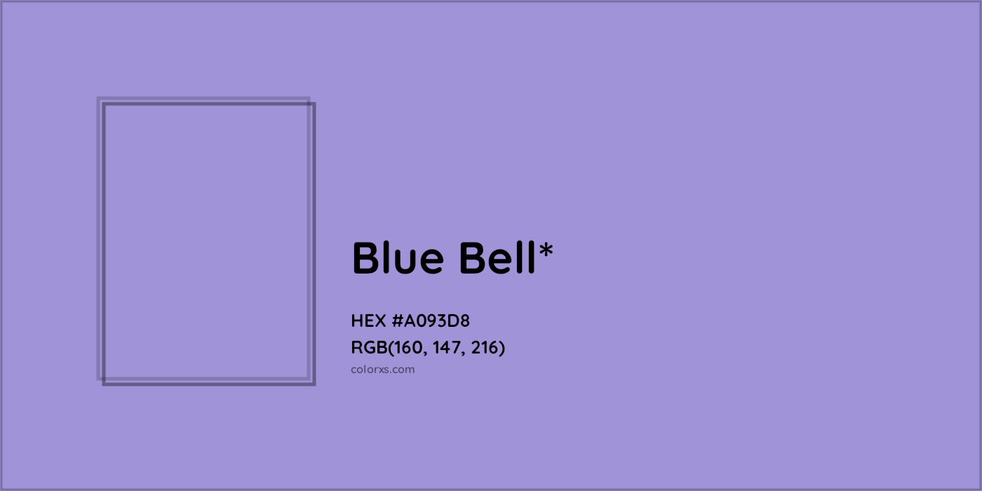 HEX #A093D8 Color Name, Color Code, Palettes, Similar Paints, Images