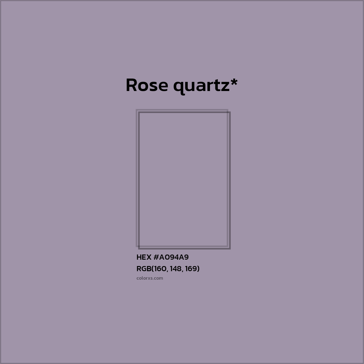 HEX #A094A9 Color Name, Color Code, Palettes, Similar Paints, Images