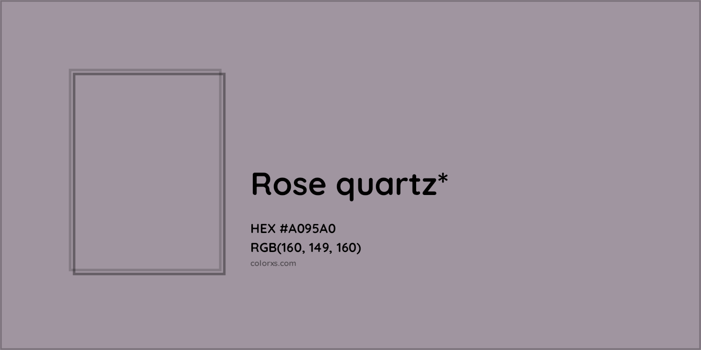HEX #A095A0 Color Name, Color Code, Palettes, Similar Paints, Images