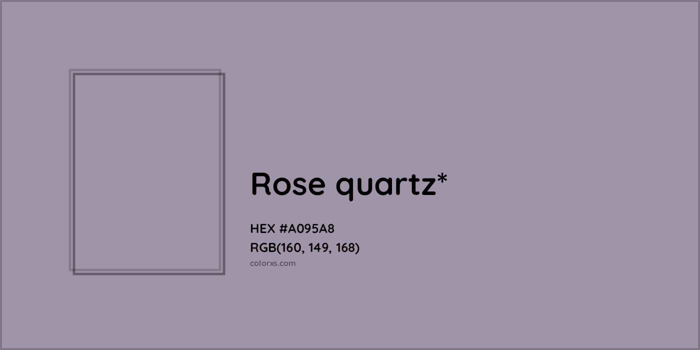 HEX #A095A8 Color Name, Color Code, Palettes, Similar Paints, Images