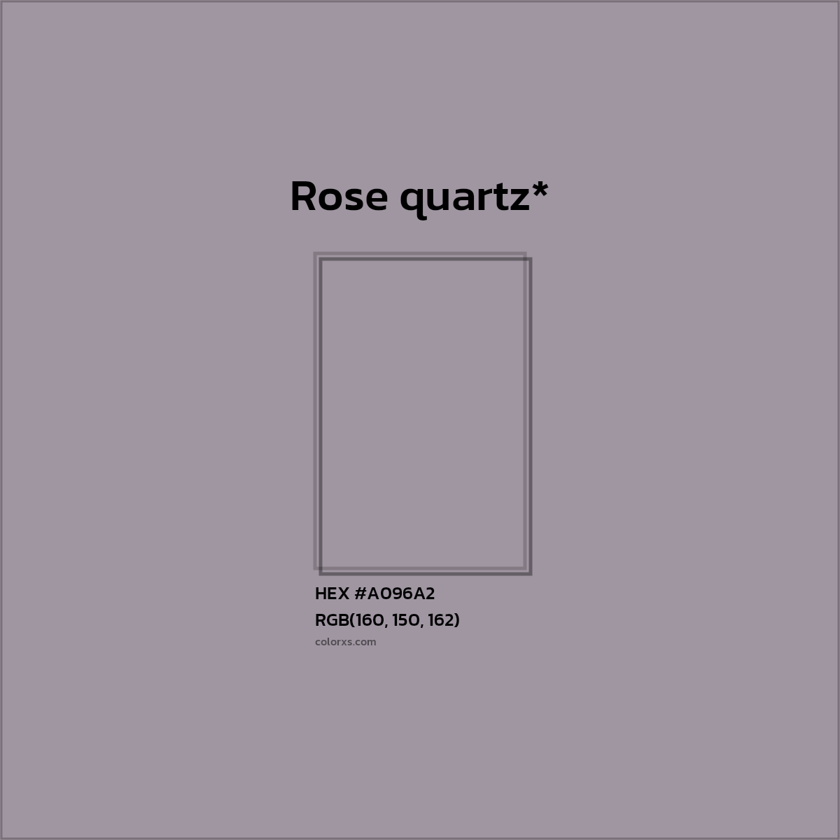 HEX #A096A2 Color Name, Color Code, Palettes, Similar Paints, Images