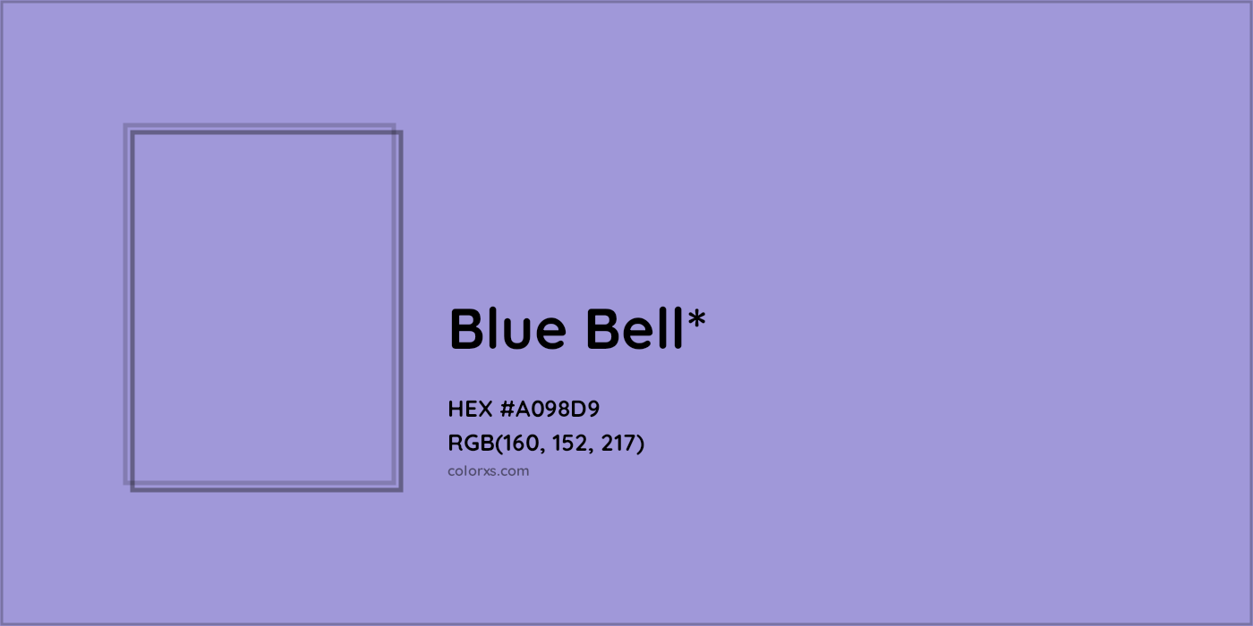 HEX #A098D9 Color Name, Color Code, Palettes, Similar Paints, Images