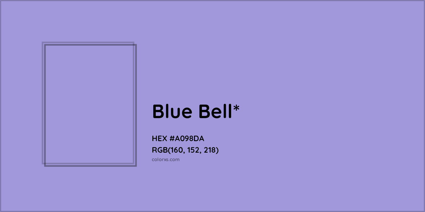 HEX #A098DA Color Name, Color Code, Palettes, Similar Paints, Images