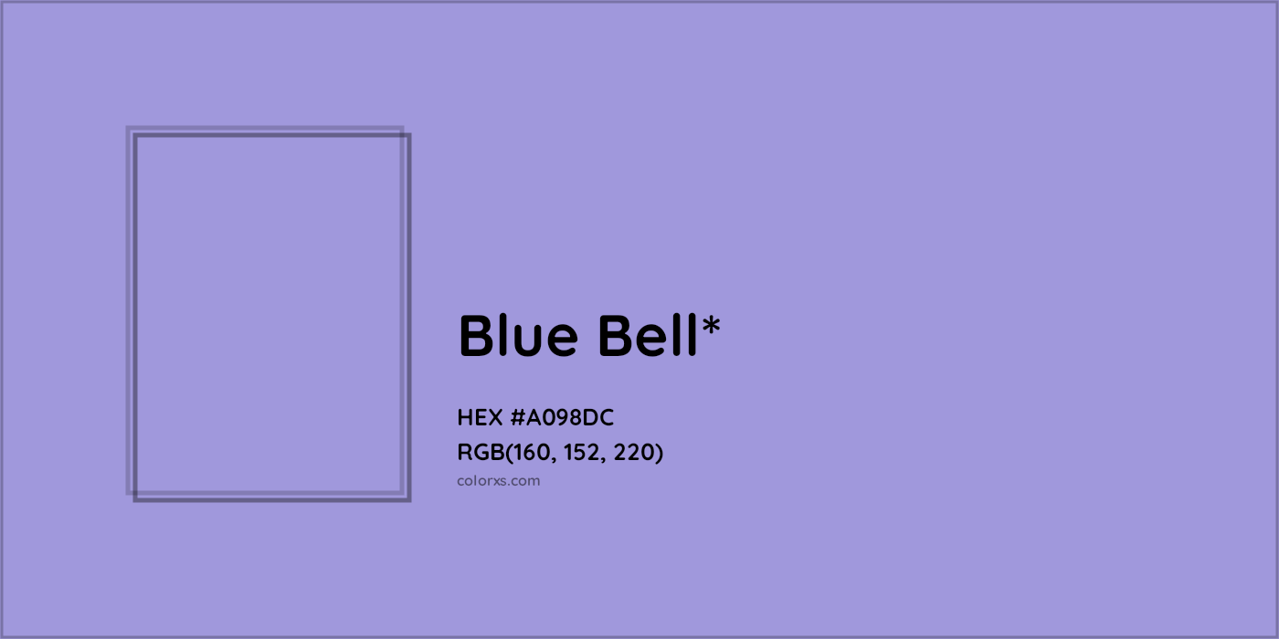 HEX #A098DC Color Name, Color Code, Palettes, Similar Paints, Images