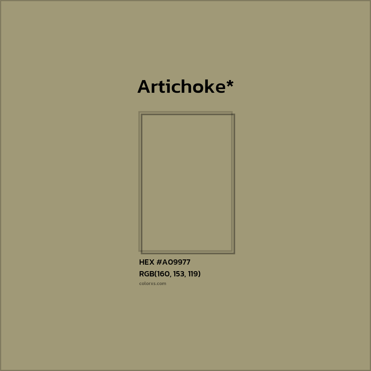 HEX #A09977 Color Name, Color Code, Palettes, Similar Paints, Images