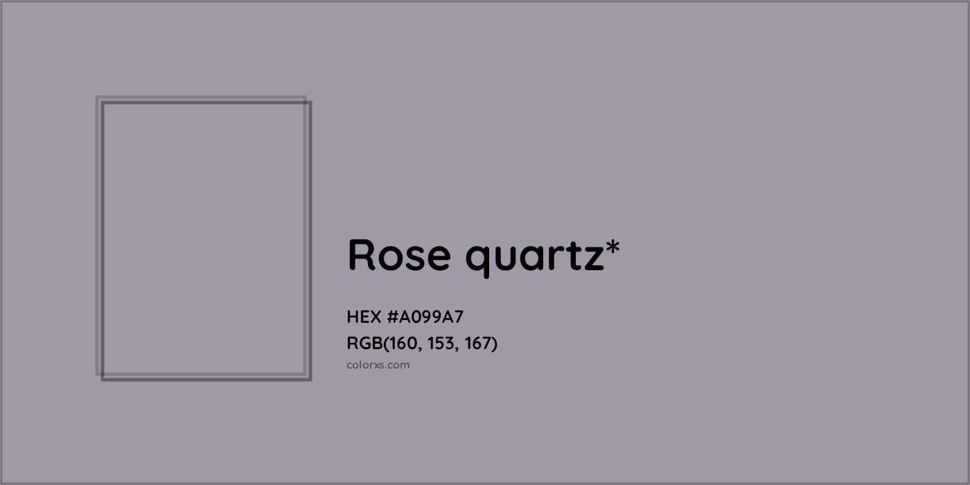 HEX #A099A7 Color Name, Color Code, Palettes, Similar Paints, Images
