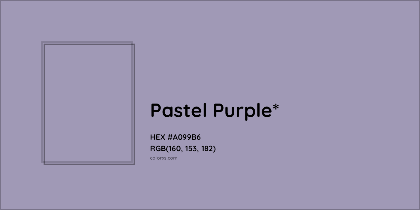 HEX #A099B6 Color Name, Color Code, Palettes, Similar Paints, Images