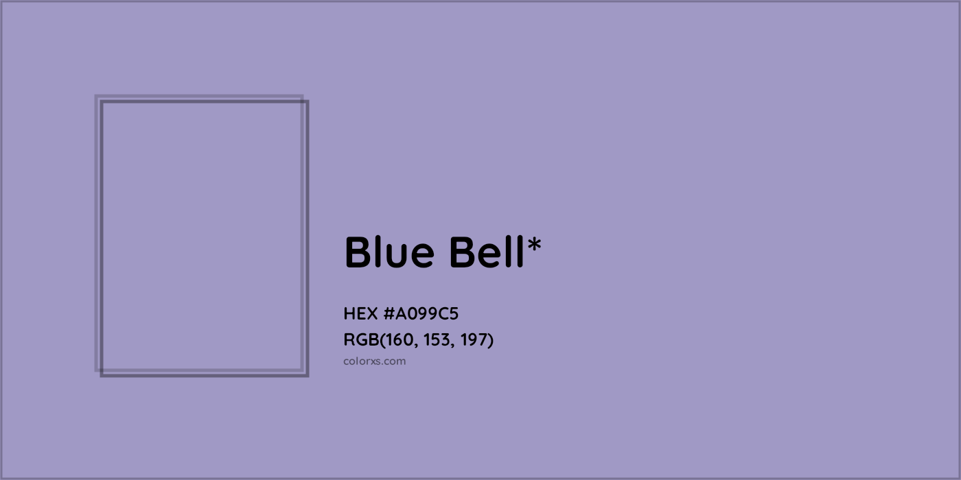 HEX #A099C5 Color Name, Color Code, Palettes, Similar Paints, Images