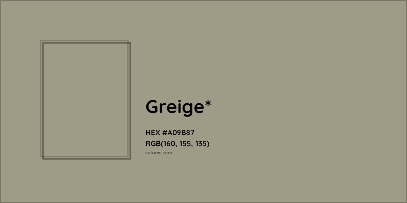 HEX #A09B87 Color Name, Color Code, Palettes, Similar Paints, Images