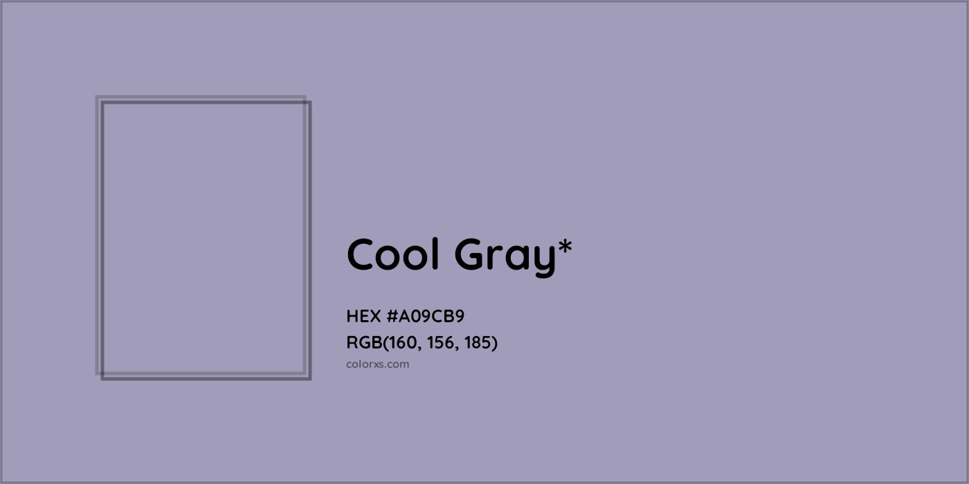 HEX #A09CB9 Color Name, Color Code, Palettes, Similar Paints, Images