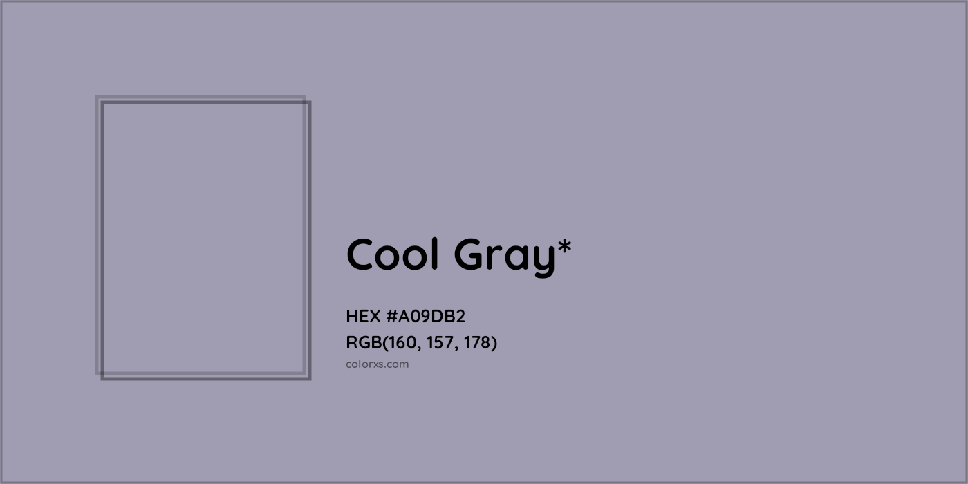 HEX #A09DB2 Color Name, Color Code, Palettes, Similar Paints, Images