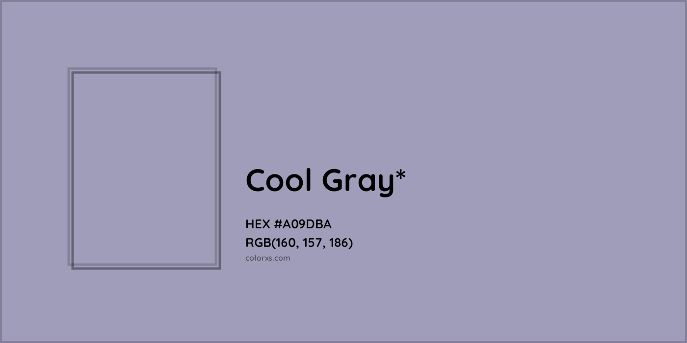 HEX #A09DBA Color Name, Color Code, Palettes, Similar Paints, Images