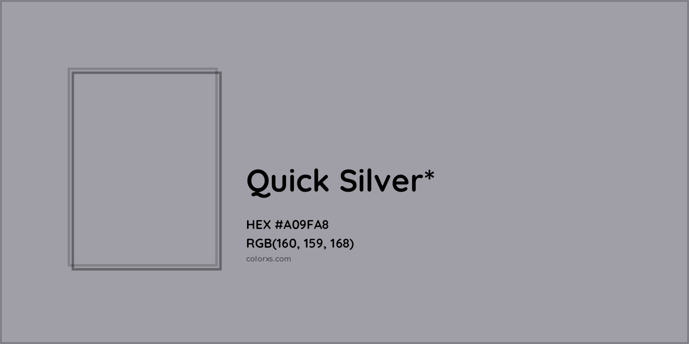 HEX #A09FA8 Color Name, Color Code, Palettes, Similar Paints, Images