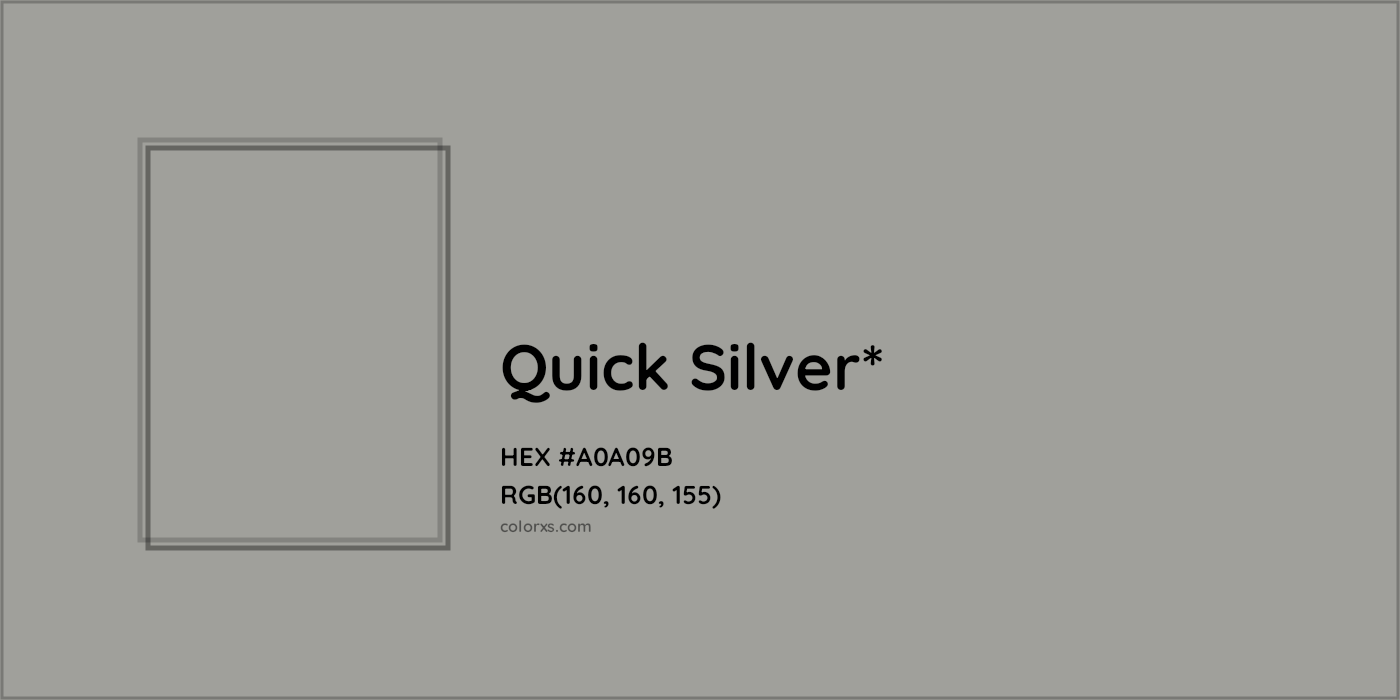 HEX #A0A09B Color Name, Color Code, Palettes, Similar Paints, Images