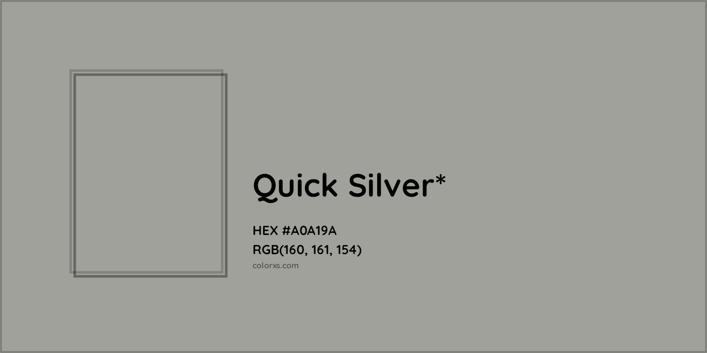 HEX #A0A19A Color Name, Color Code, Palettes, Similar Paints, Images