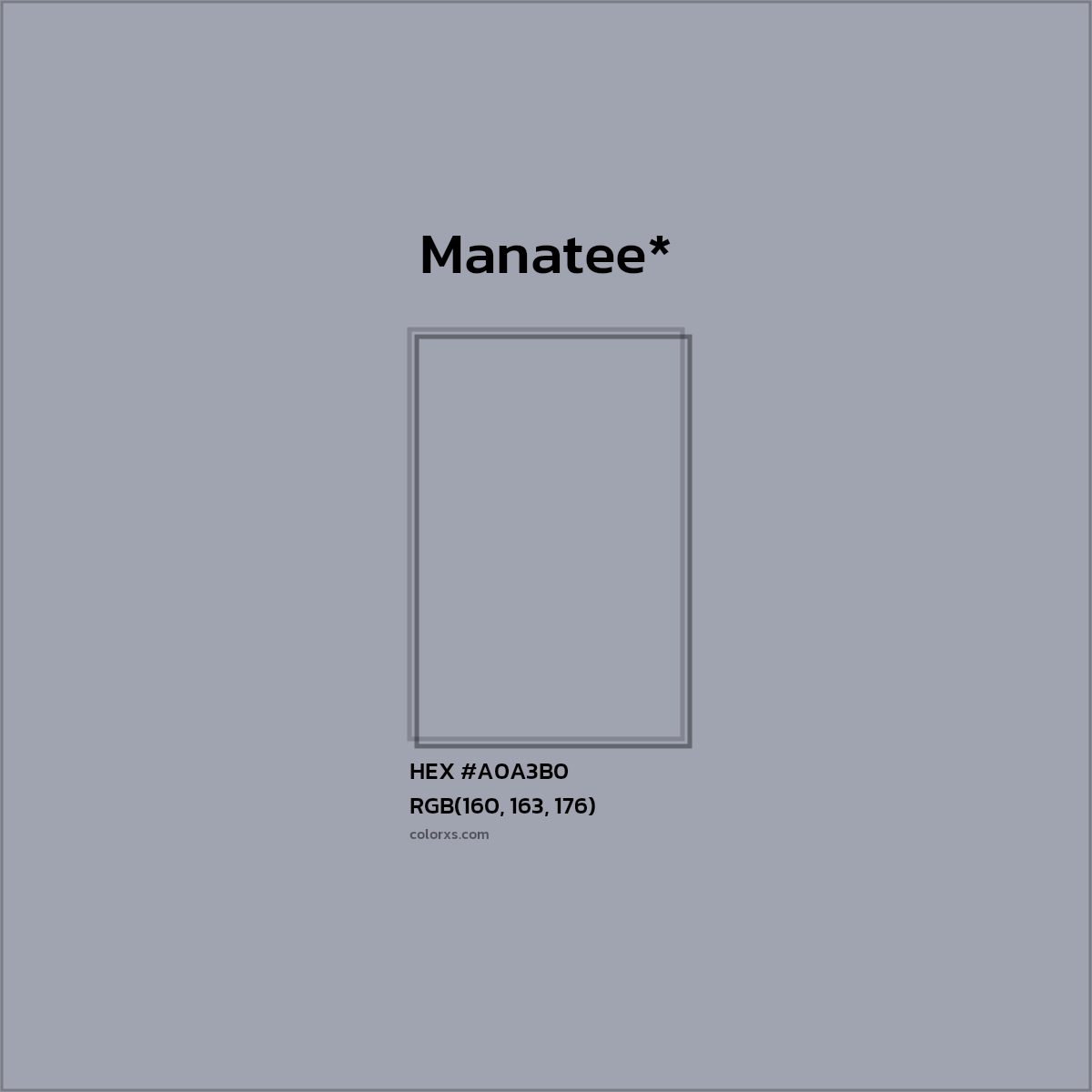 HEX #A0A3B0 Color Name, Color Code, Palettes, Similar Paints, Images