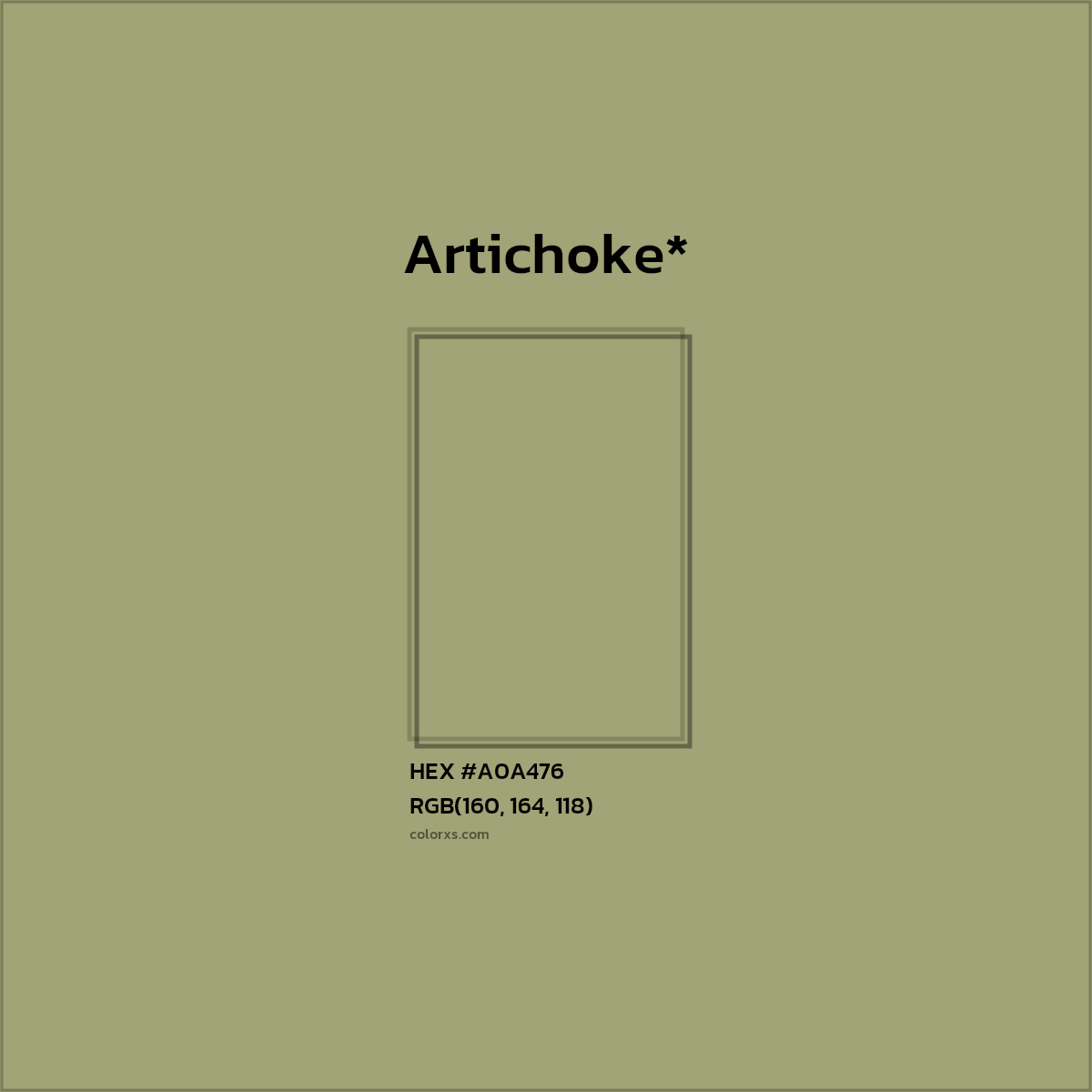 HEX #A0A476 Color Name, Color Code, Palettes, Similar Paints, Images