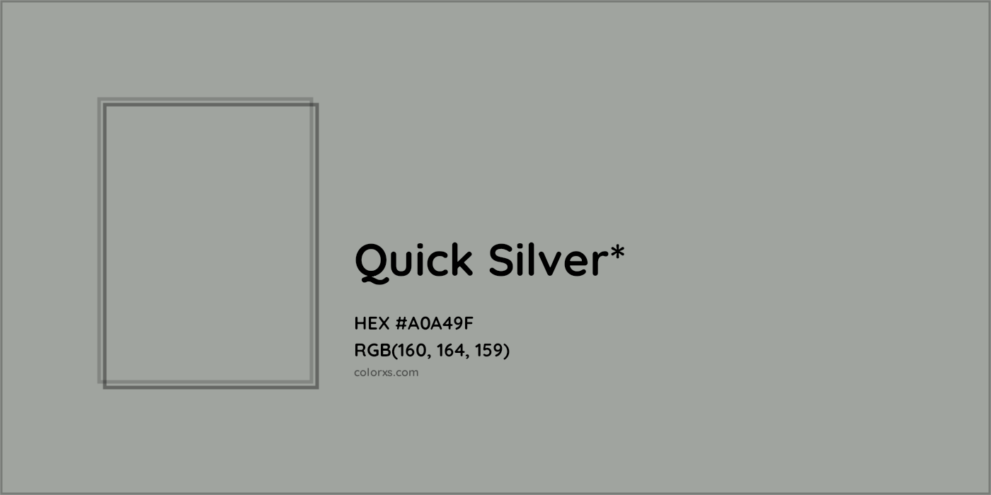 HEX #A0A49F Color Name, Color Code, Palettes, Similar Paints, Images