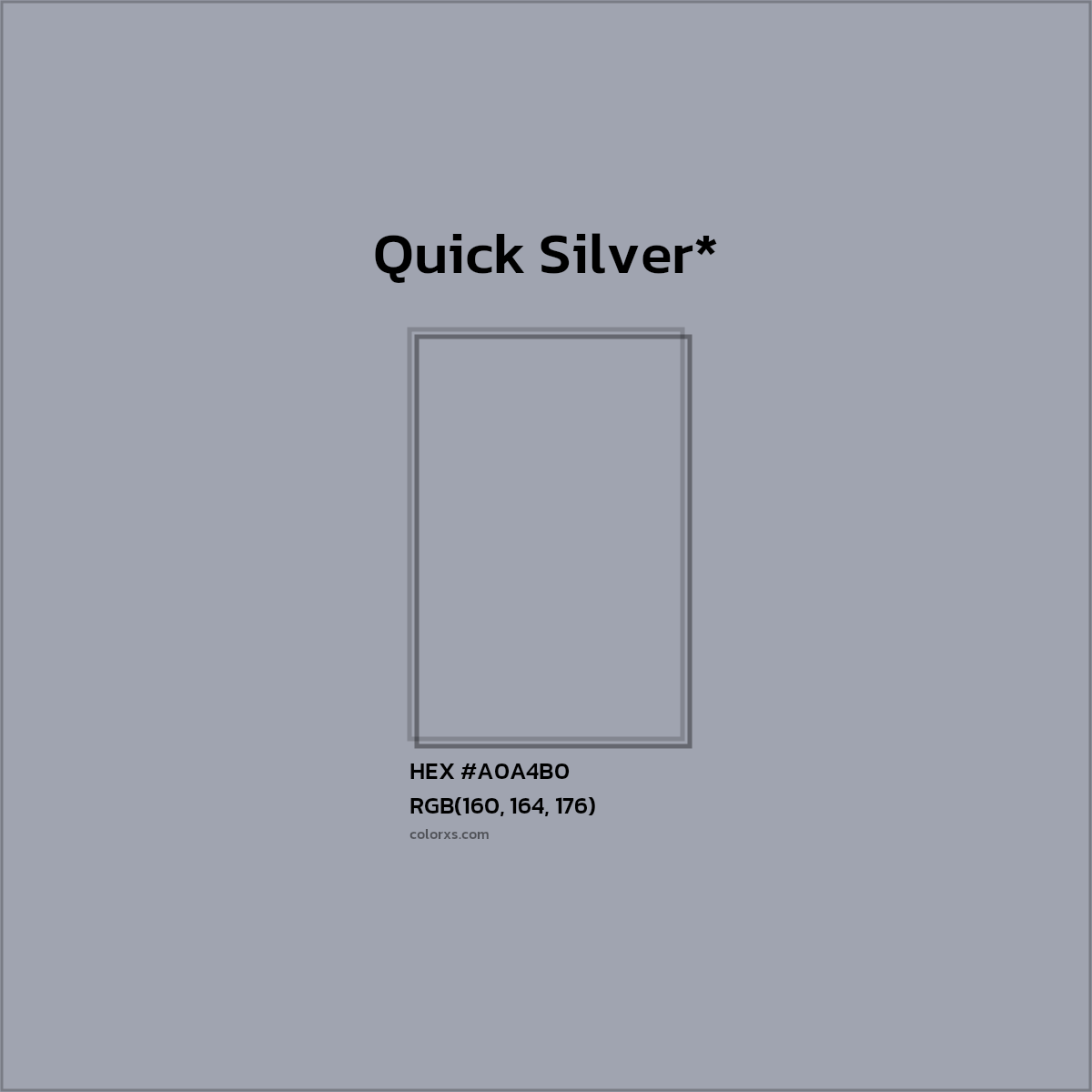 HEX #A0A4B0 Color Name, Color Code, Palettes, Similar Paints, Images