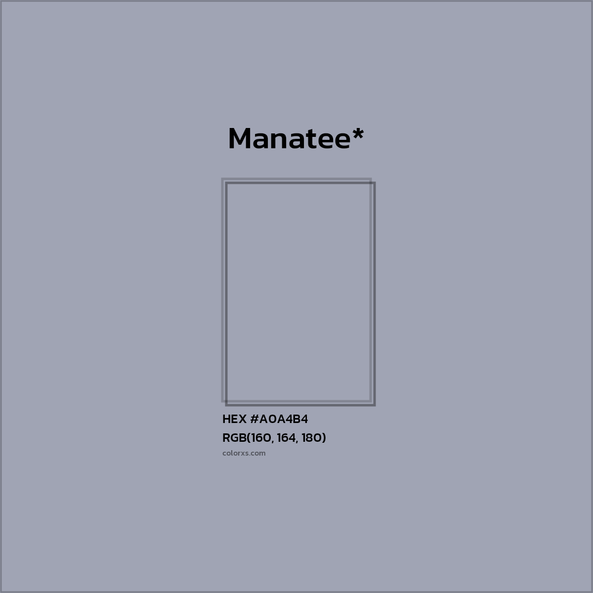 HEX #A0A4B4 Color Name, Color Code, Palettes, Similar Paints, Images