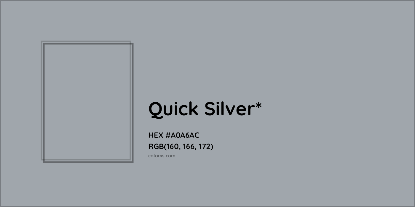 HEX #A0A6AC Color Name, Color Code, Palettes, Similar Paints, Images