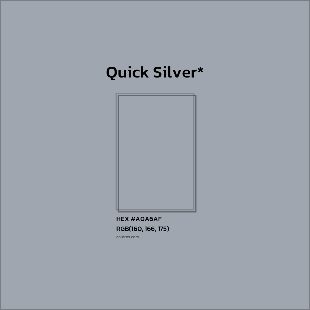 HEX #A0A6AF Color Name, Color Code, Palettes, Similar Paints, Images