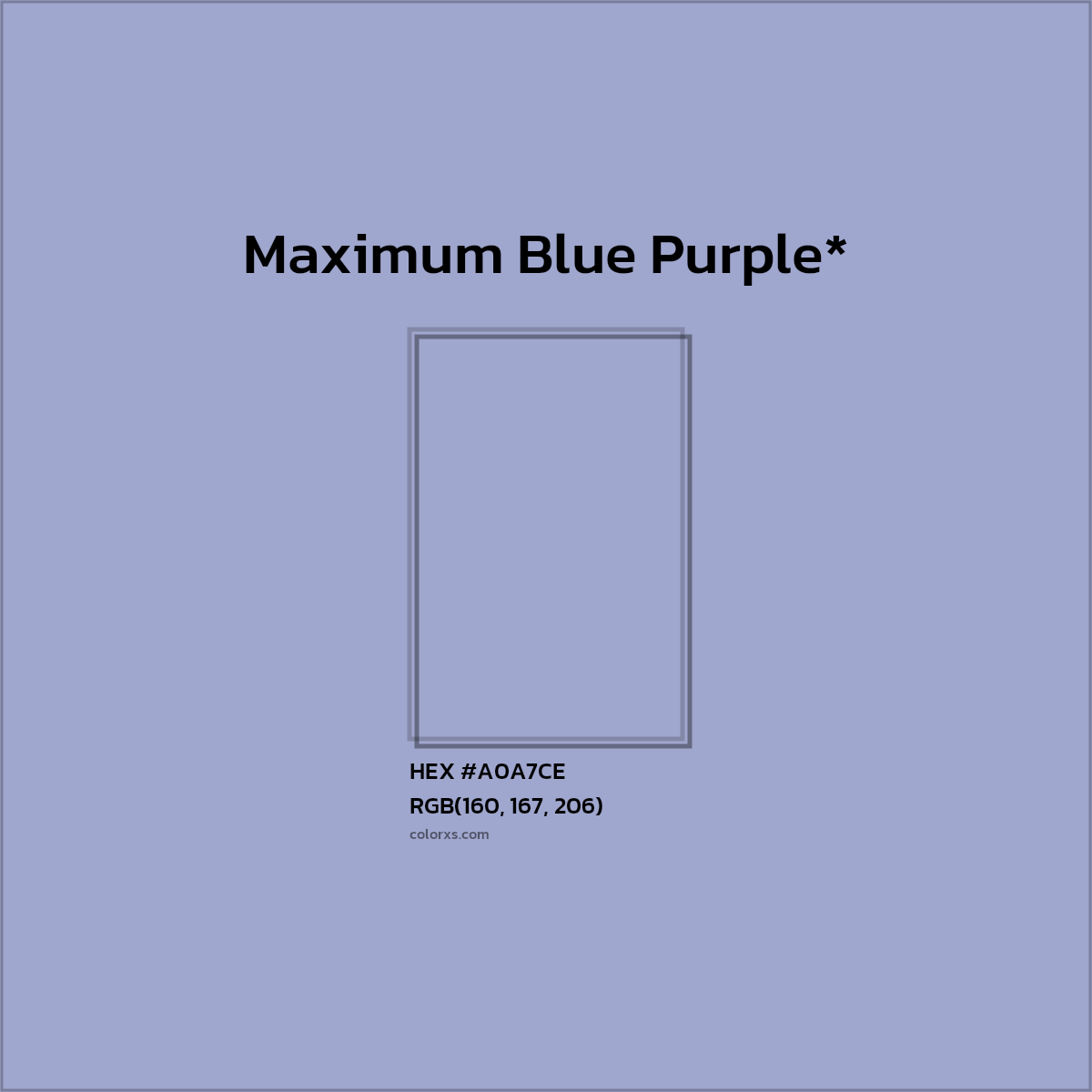 HEX #A0A7CE Color Name, Color Code, Palettes, Similar Paints, Images