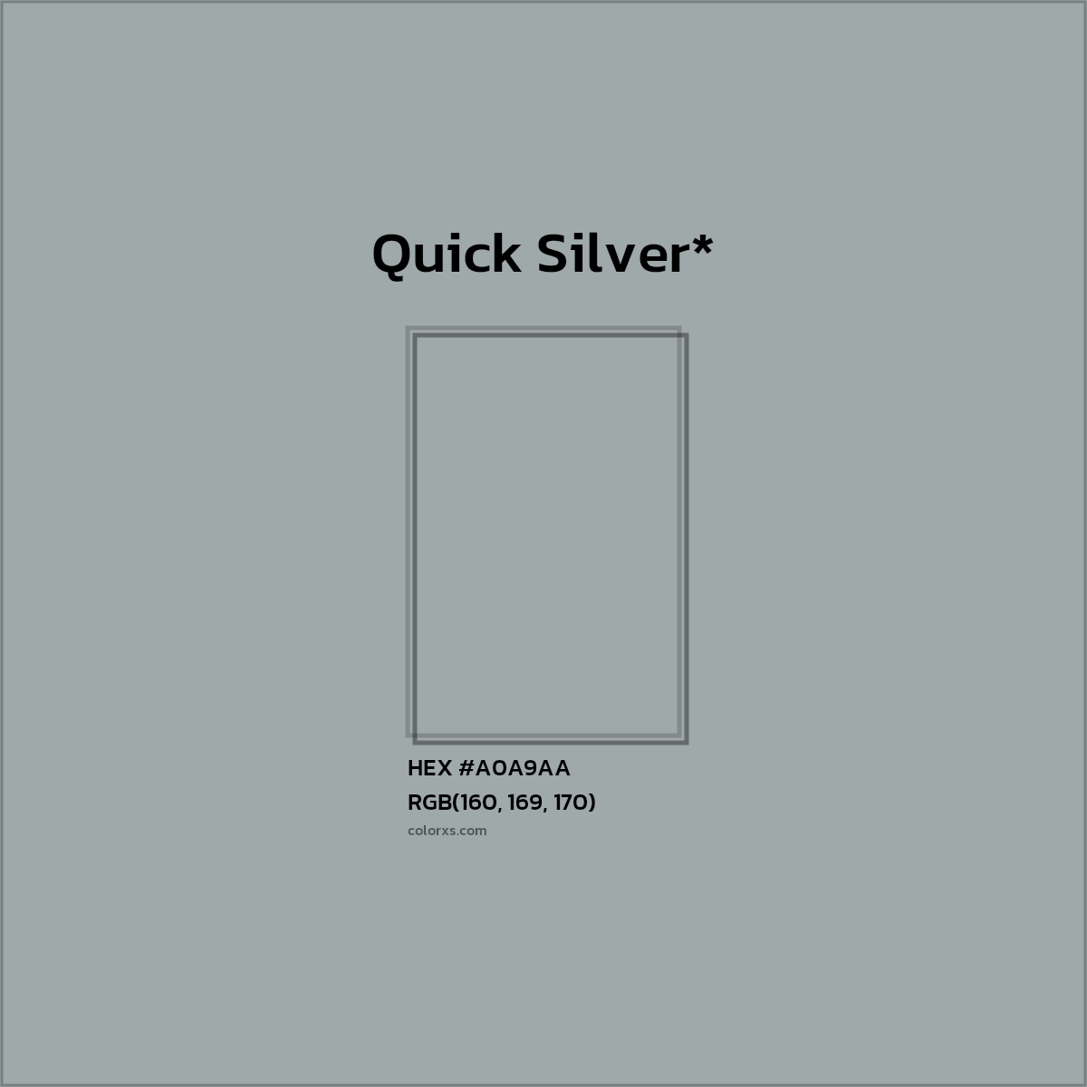 HEX #A0A9AA Color Name, Color Code, Palettes, Similar Paints, Images