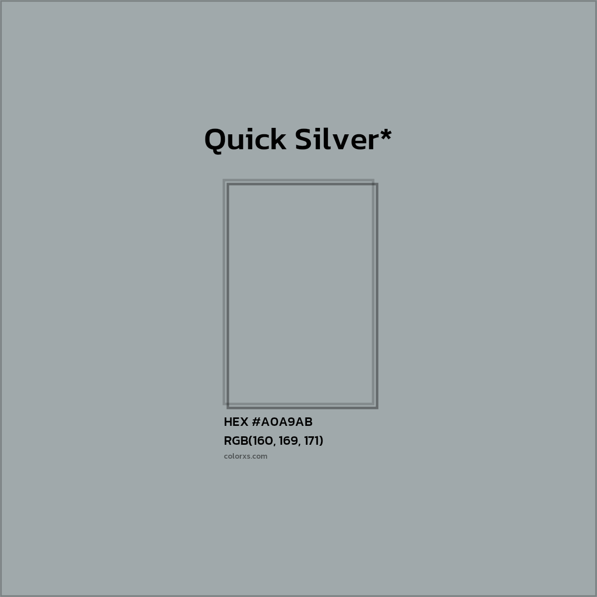 HEX #A0A9AB Color Name, Color Code, Palettes, Similar Paints, Images