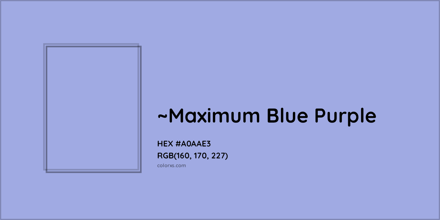 HEX #A0AAE3 Color Name, Color Code, Palettes, Similar Paints, Images