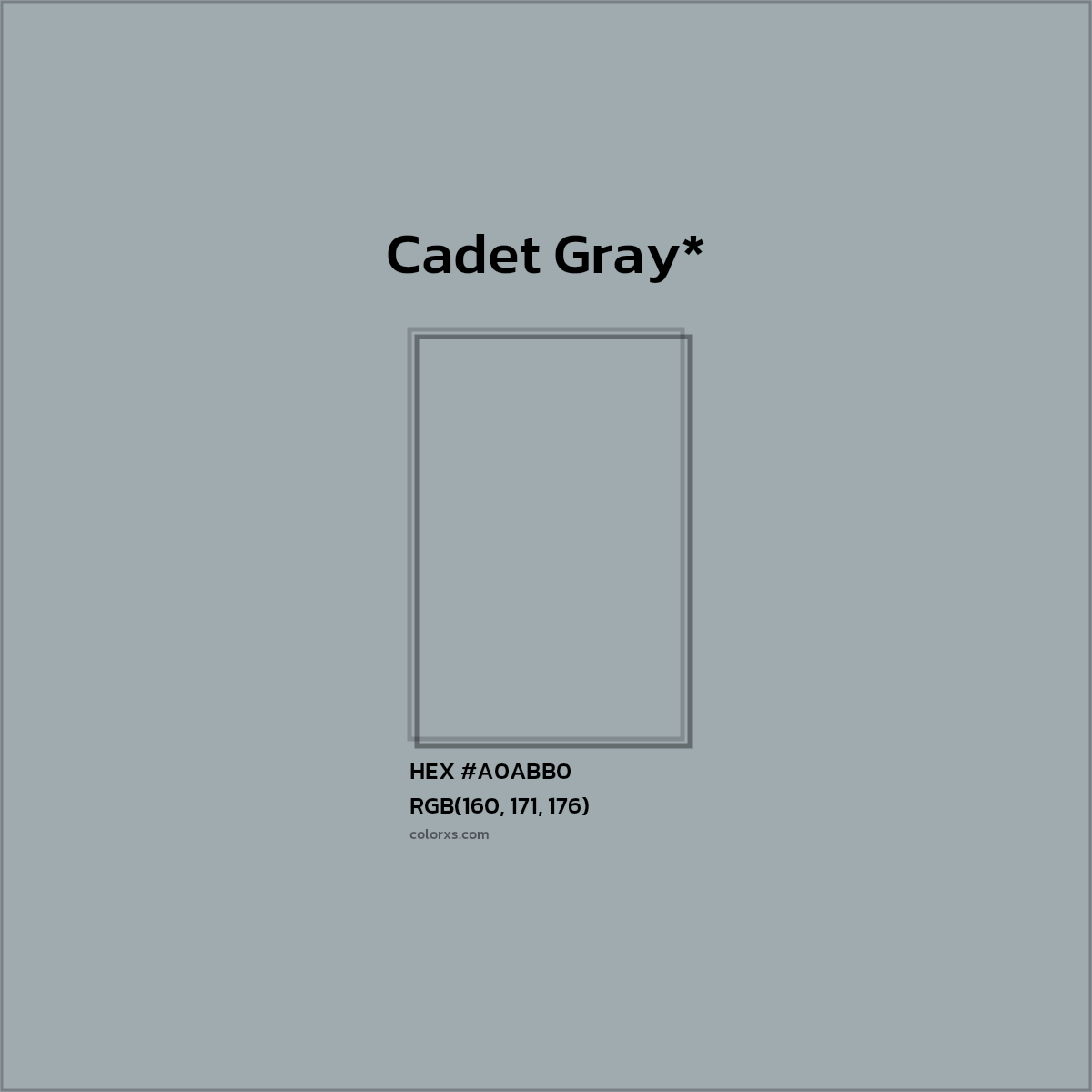 HEX #A0ABB0 Color Name, Color Code, Palettes, Similar Paints, Images
