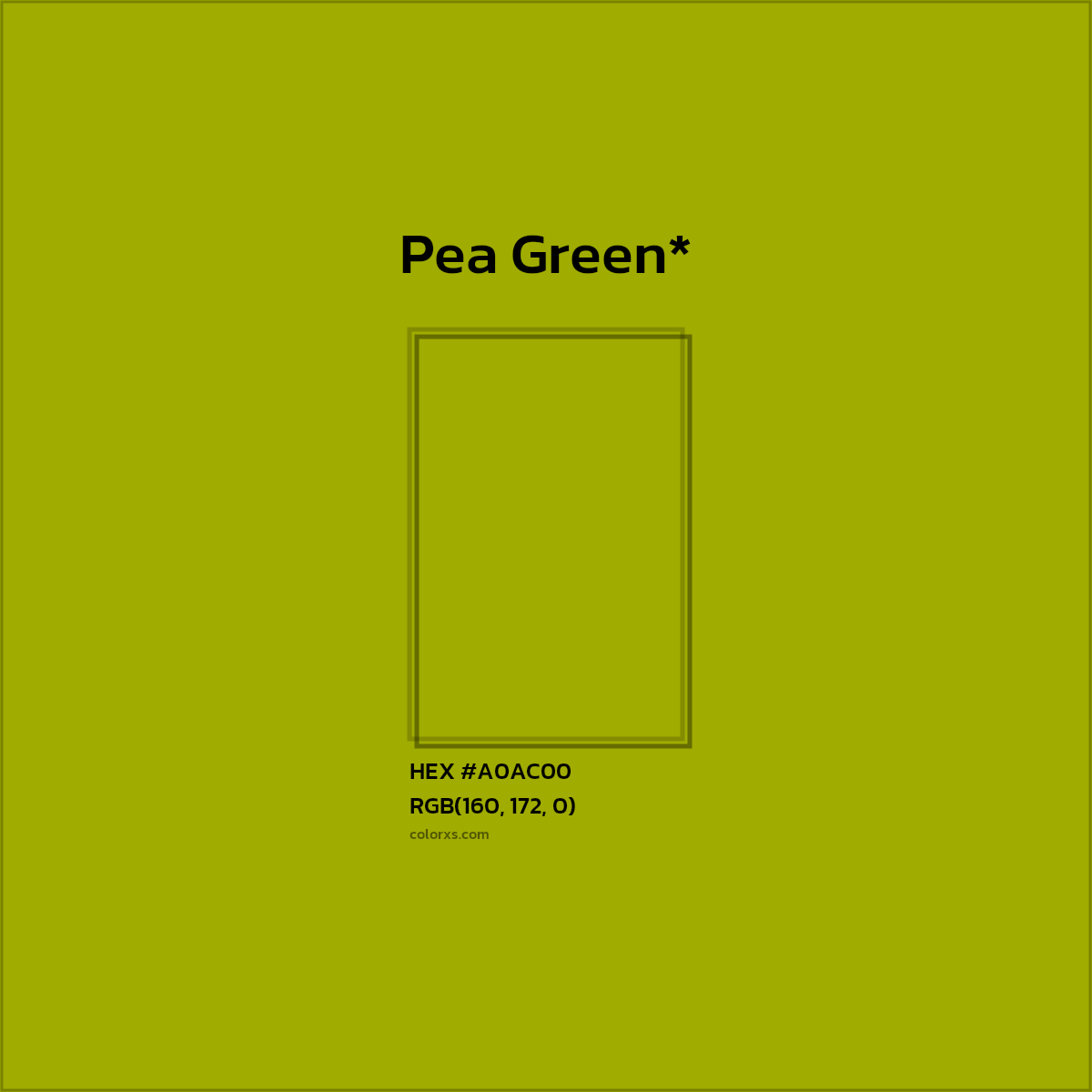 HEX #A0AC00 Color Name, Color Code, Palettes, Similar Paints, Images