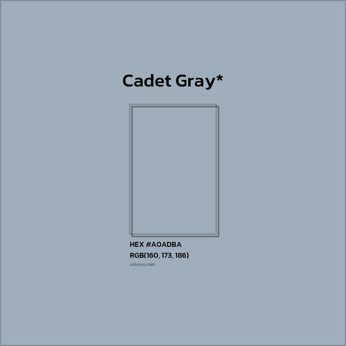HEX #A0ADBA Color Name, Color Code, Palettes, Similar Paints, Images