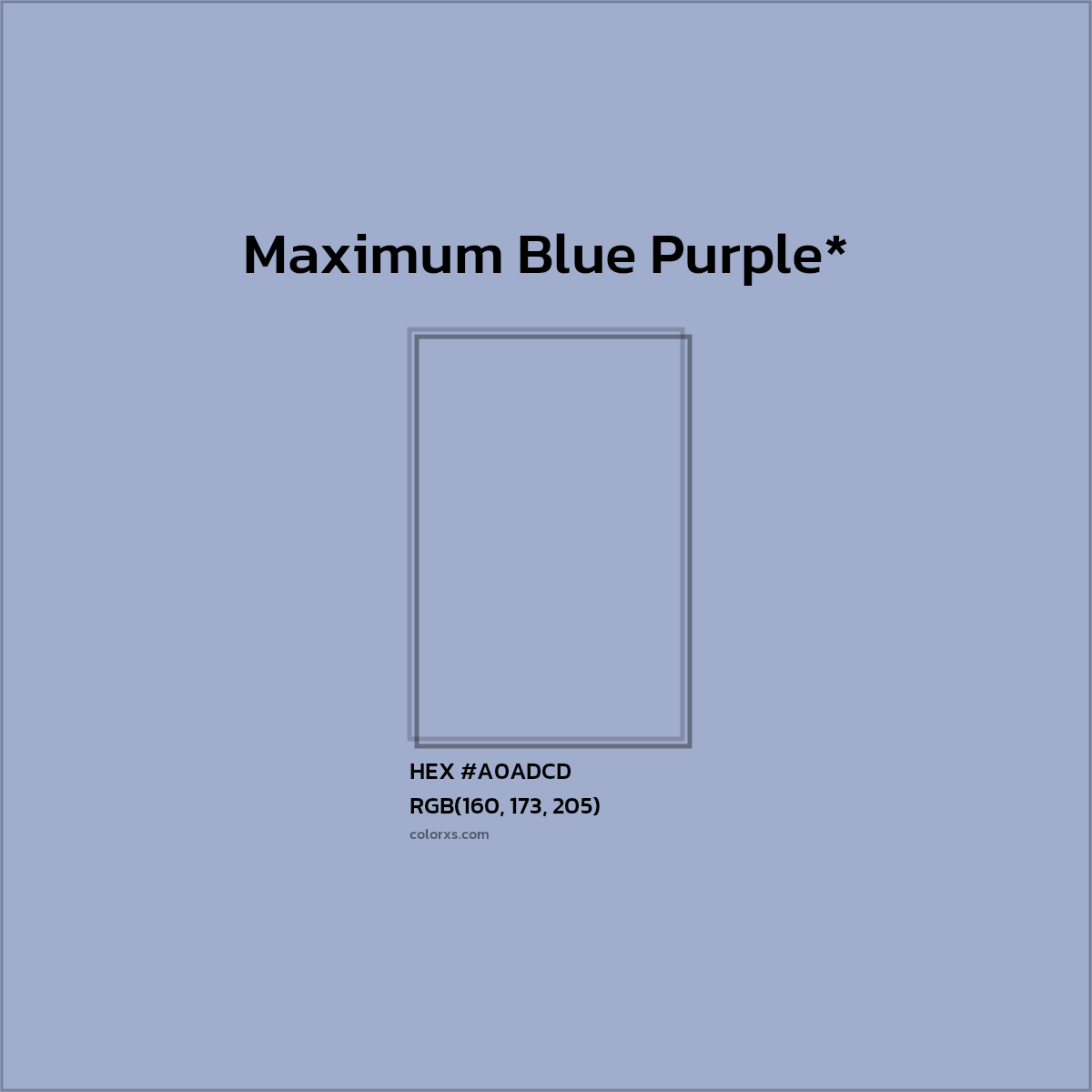 HEX #A0ADCD Color Name, Color Code, Palettes, Similar Paints, Images